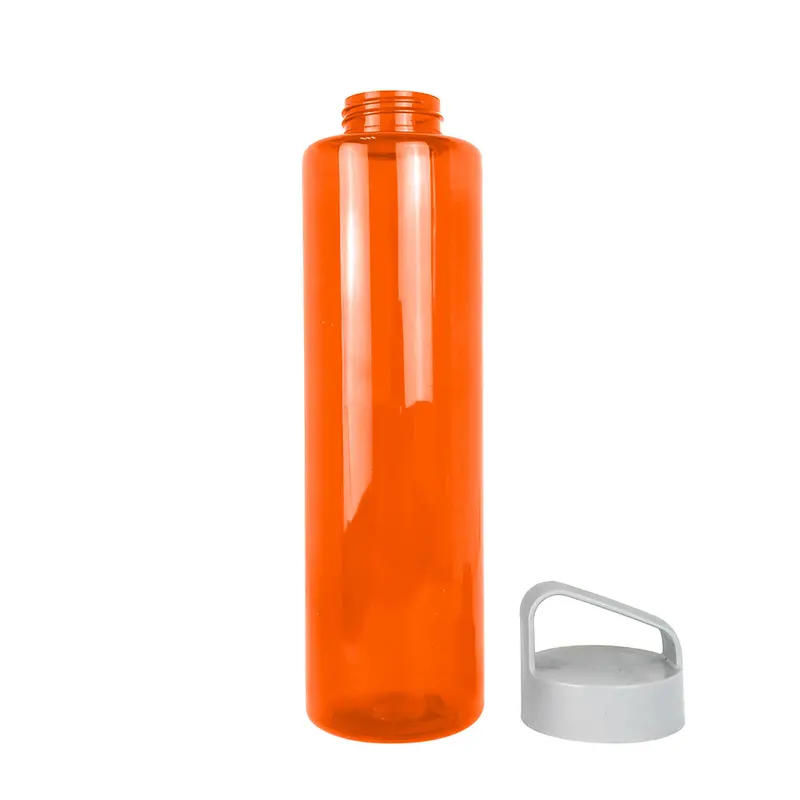 Cilindro De Agua De Plástico, Color Naranja, 1L 2