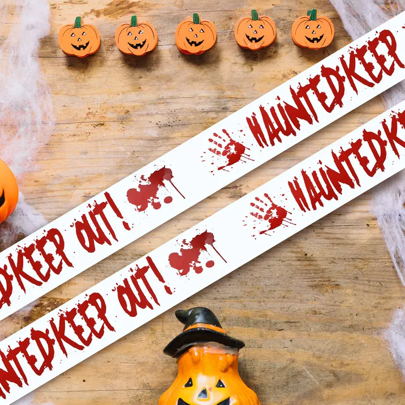 Cinta De Decorativa Haunted Keep Out! 2
