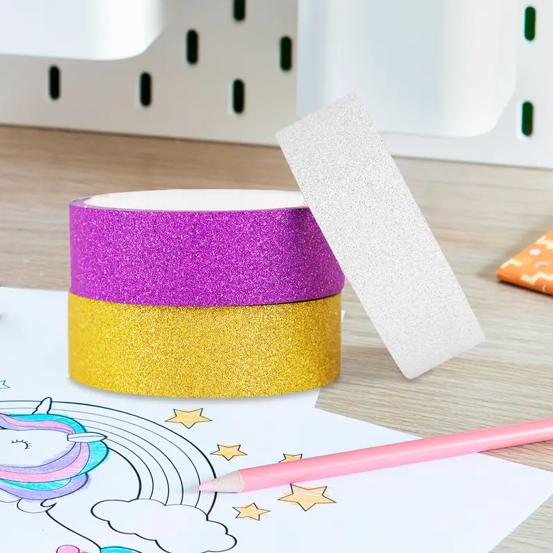 Cinta Glitter Adhesiva 6Pzas 1