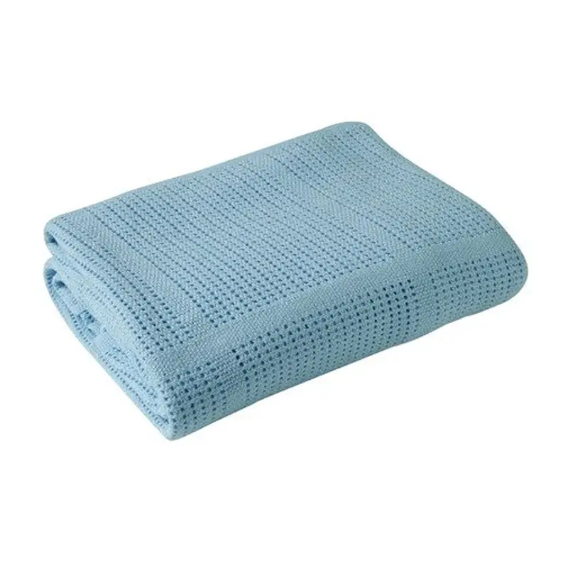 Clair De Lune Cellular Cot Blanket Blue 1