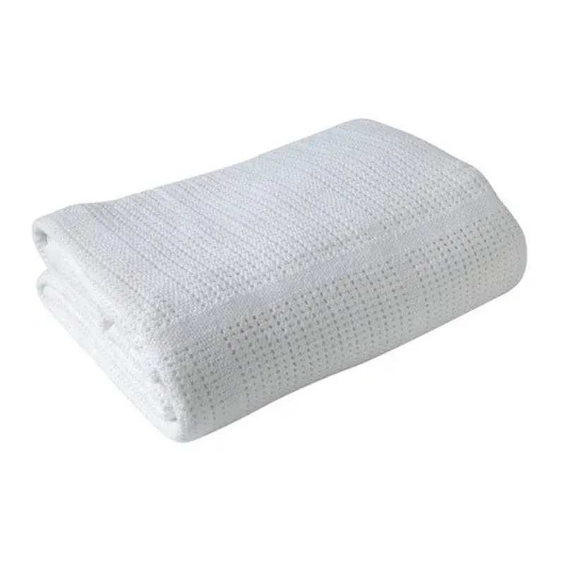 Clair De Lune Cellular Cot Blanket White 1