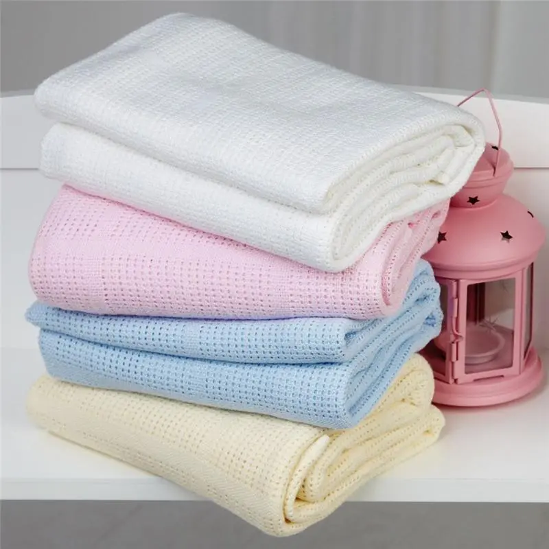 Clair De Lune Cellular Pram Blanket Blue 1