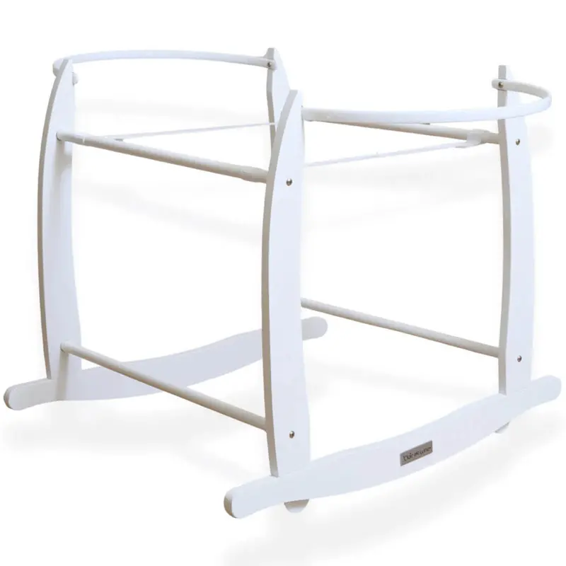 Clair De Lune Deluxe Rocking Moses Stand White 1