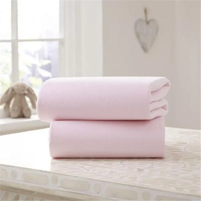 Clair De Lune Moses Fitted Sheet 2 Pack Pink 1