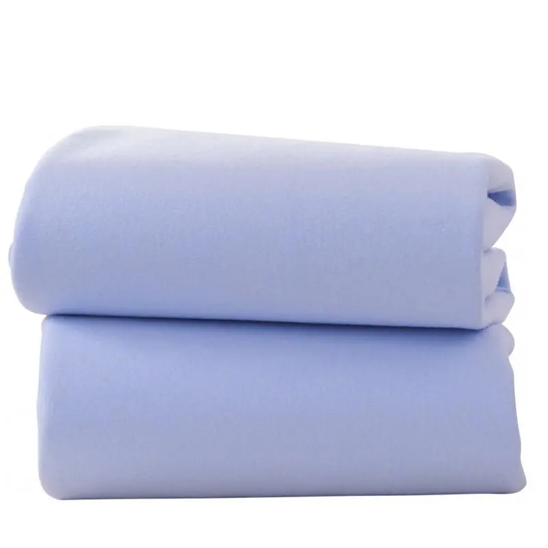 Clair De Lune Pram Fitted Sheet 2 Pack Blue 1
