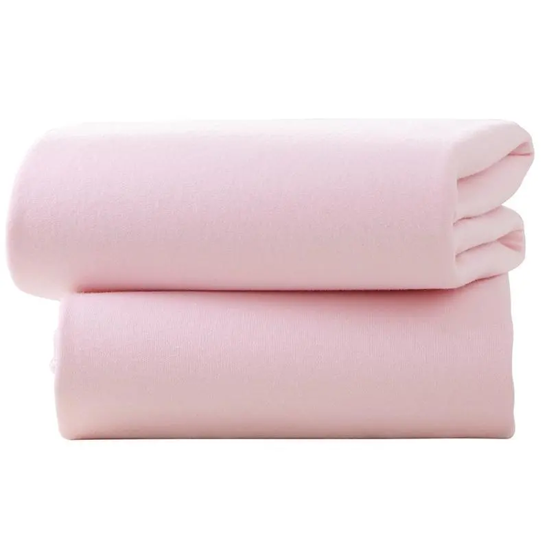 Clair De Lune Pram Fitted Sheet 2 Pack Pink 1