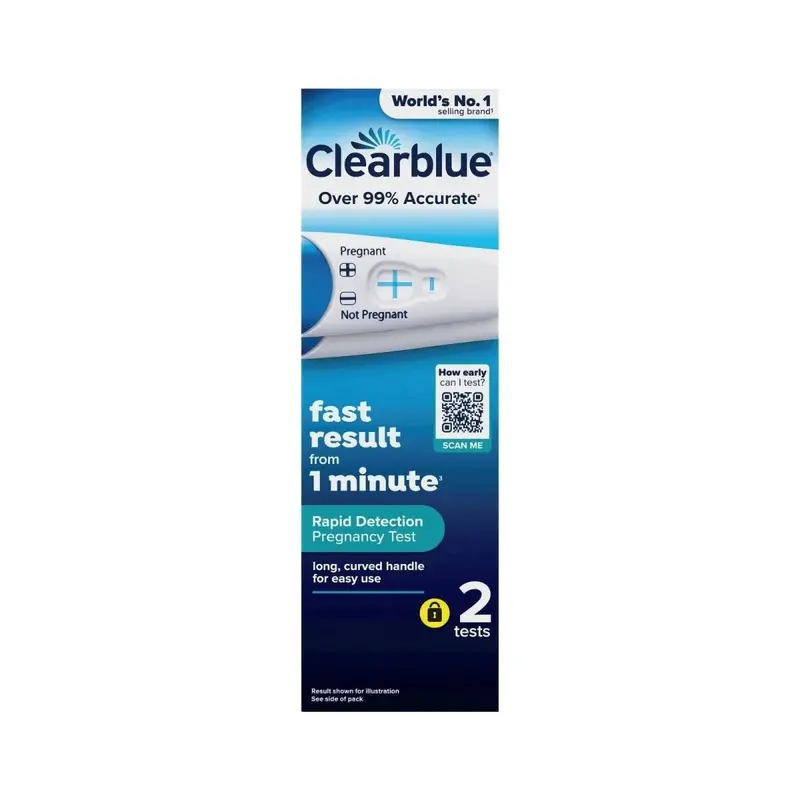 Clearblue Visual Rapid Detection Pregnancy Test Pack Of 2 1