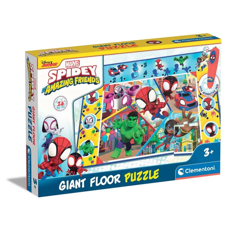 Clementoni Marvel Spiderman Giant Floor Electronic Educational Game With Interactive Pen 2