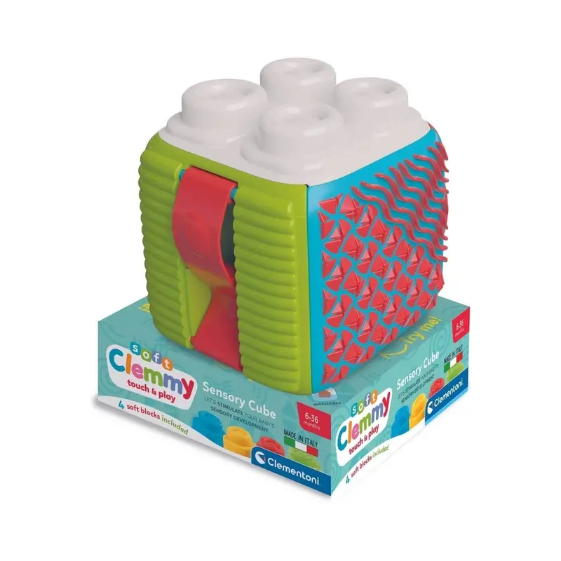 Clementoni Soft Clemmy Sensory Activity Cube 1