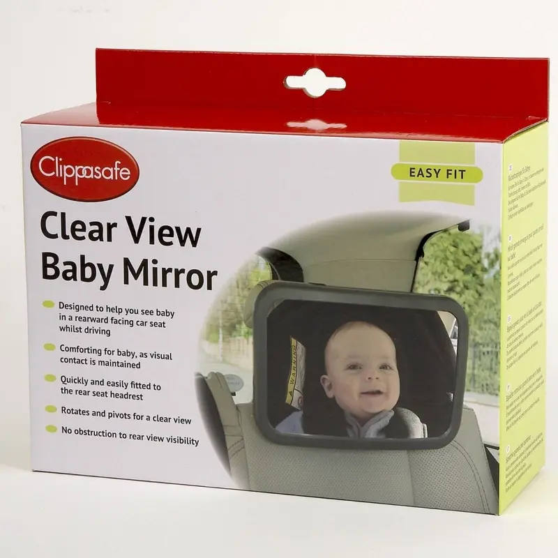 Clippasafe Clear View Car Mirror 1