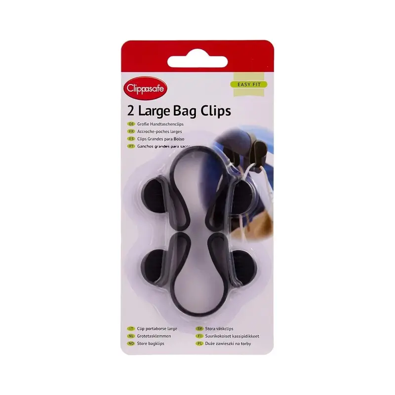 Clippasafe Large Pram & Stroller Bag Clips 2 Pcs 1