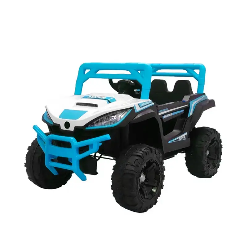 Coche Eléctrico Todoterreno Para Niños, Color Azul 2