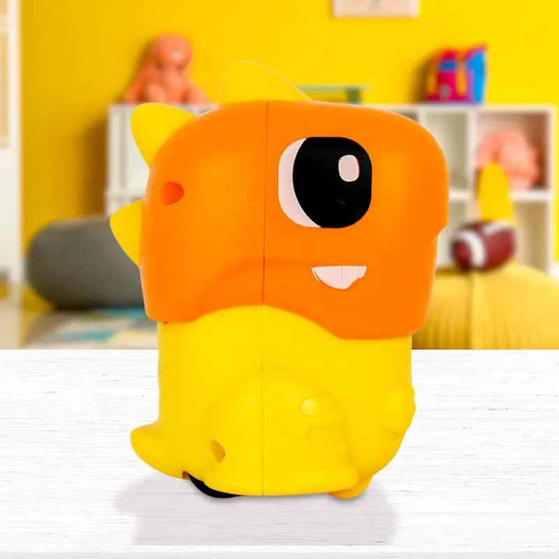 Cochecito De Juguete En Forma De Dinosaurio Color Naranja Para Niños 2