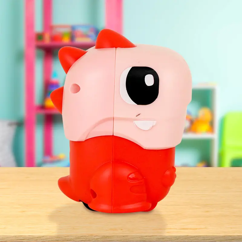 Cochecito De Juguete En Forma De Dinosaurio Color Rosa Para Niños 2