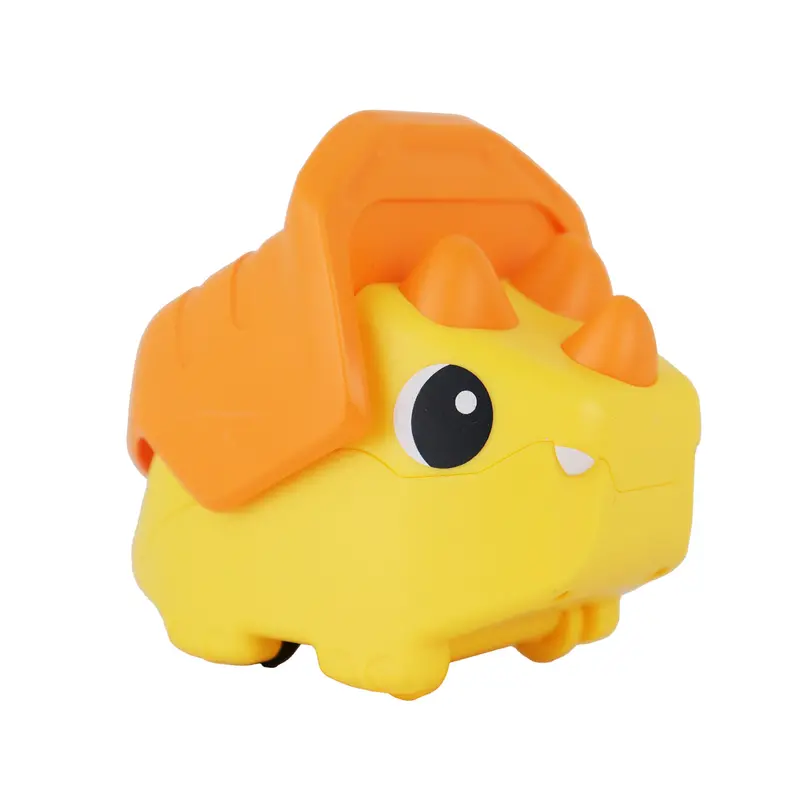 Cochecito De Juguete Rinoceronte, Color Naranja 2