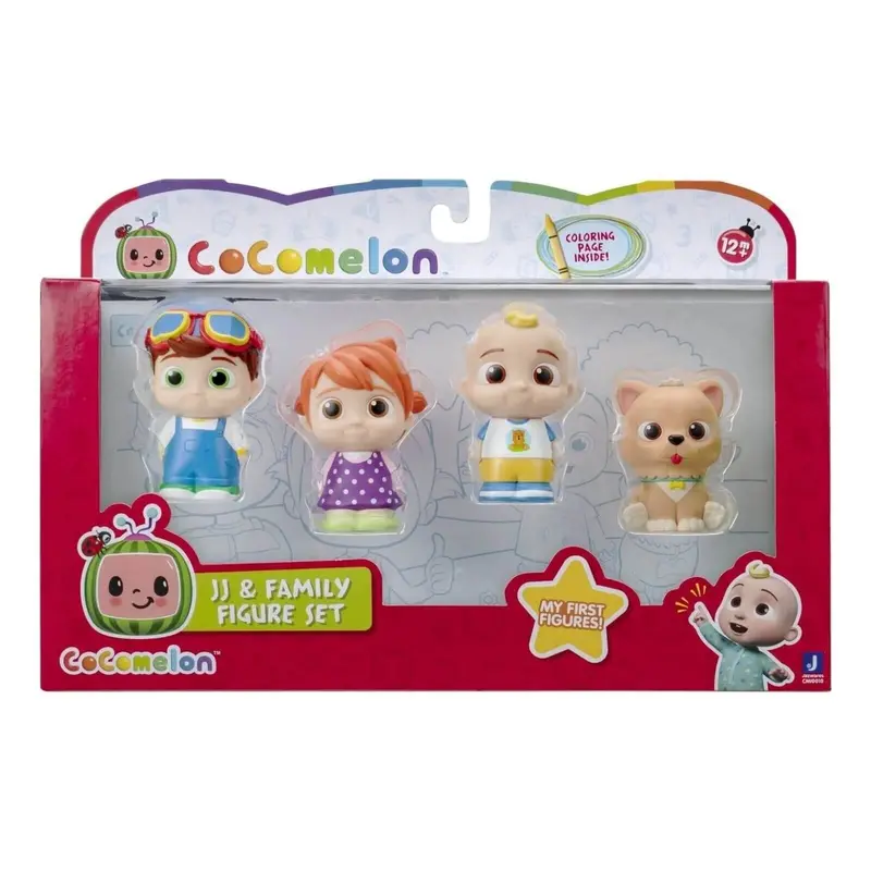 Cocomelon Jj And Family Figure Set 4 Pcs 1