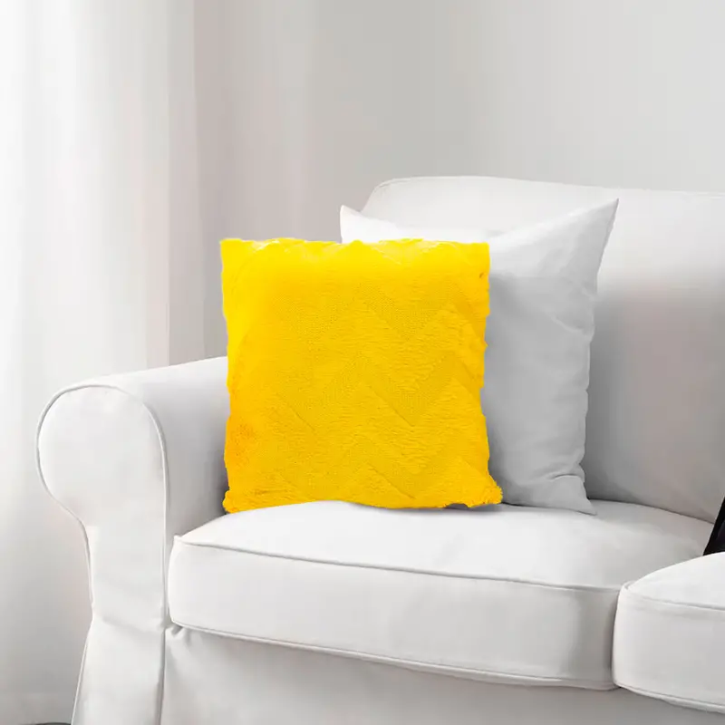 Cojã­N Zigzag Color Amarillo 40X40cm 1