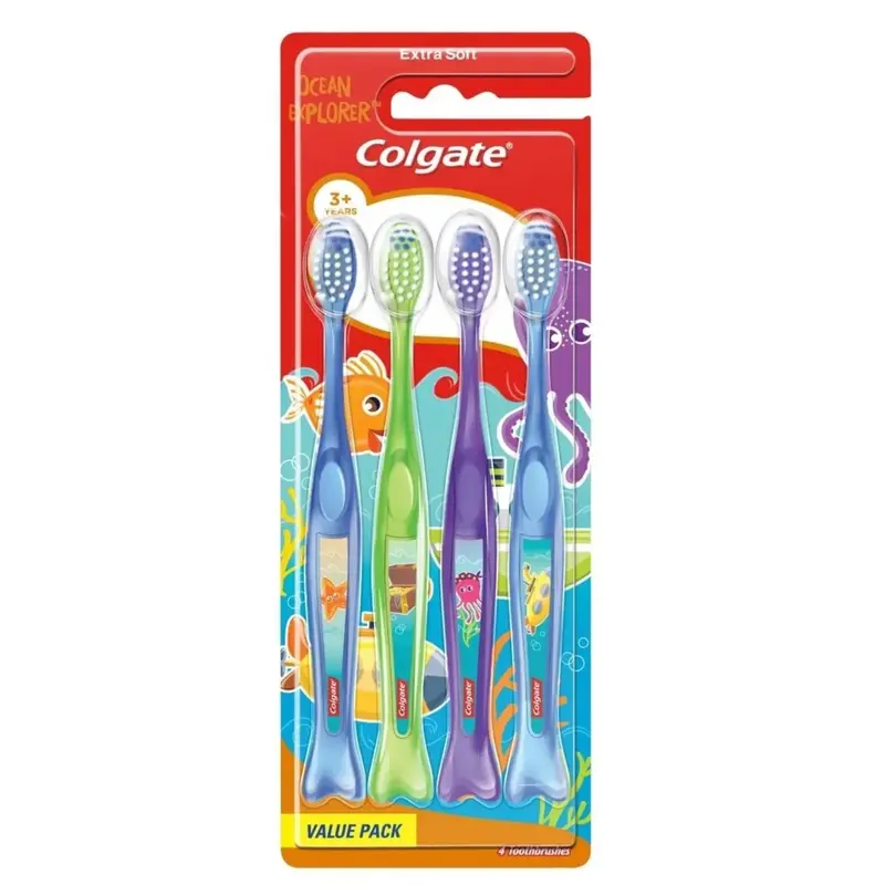Colgate Toothbrush Kids Ocean Explorers Pack Of 4 1
