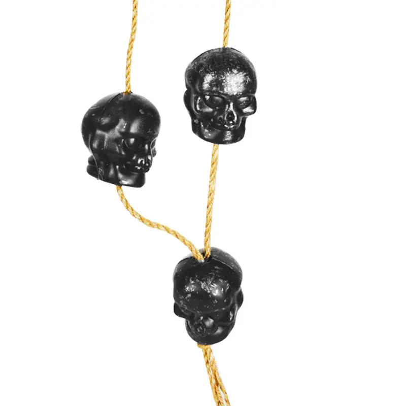 Collar Con Calaveras Color Plata 2