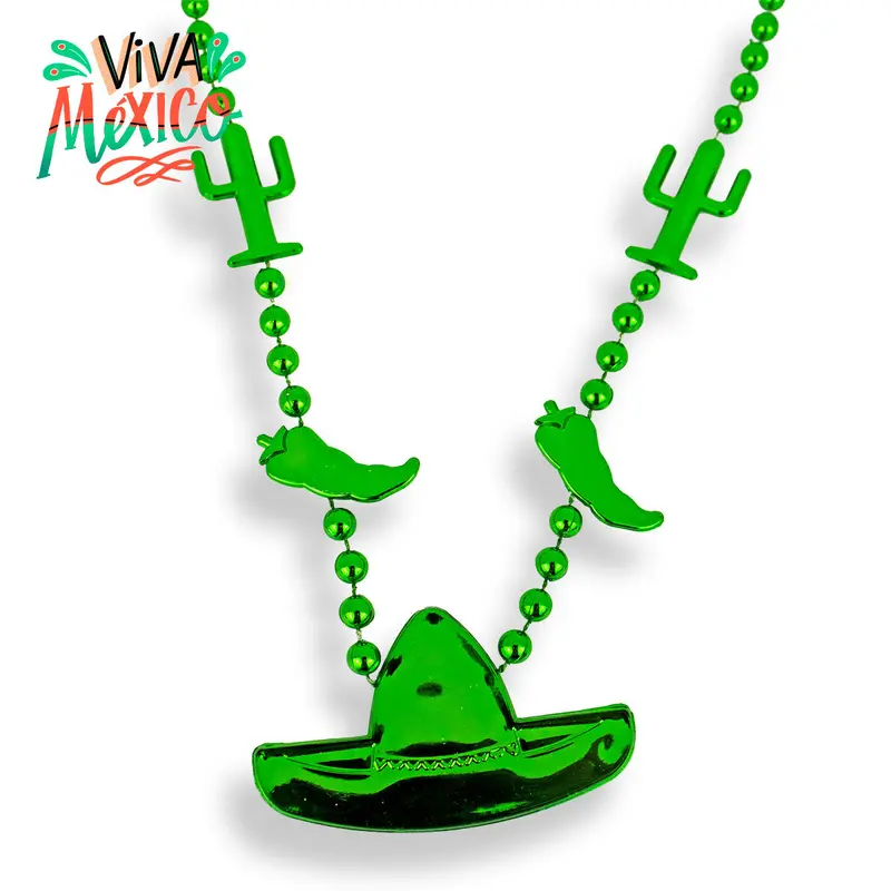 Collar Con Decoración, Color Verde, 2 Pzas 2