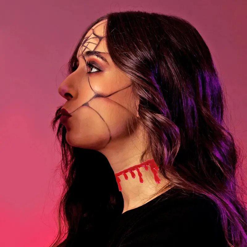 Collar Con Diseño De Sangre Para Disfraz De Halloween 1