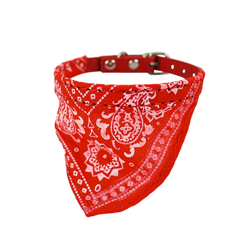 Collar Decorado Regional Razas Pequeñas Color Rojo 1