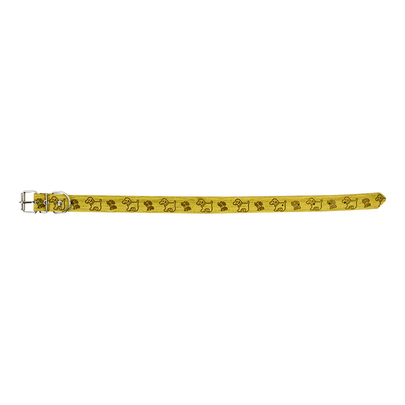 Collar Para Mascota 2.5Cm Color Amarillo 1