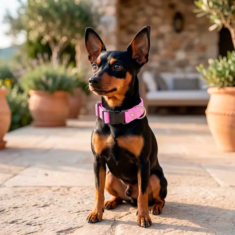 Collar Para Mascota, Color Rosa Claro 2