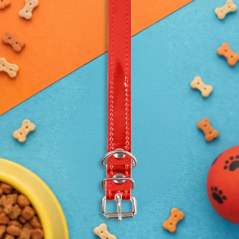 Collar Para Mascota, Vinil, Color Rojo 2