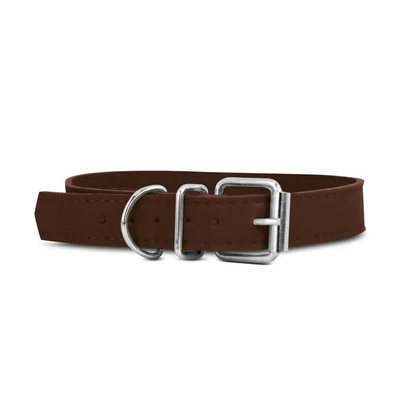 Collar Sintético Color Café Para Mascota 2
