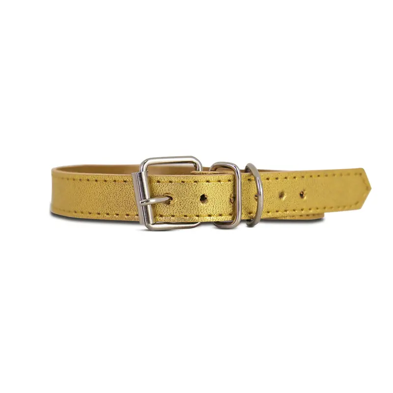 Collar Sintético Color Oro Para Mascota 2