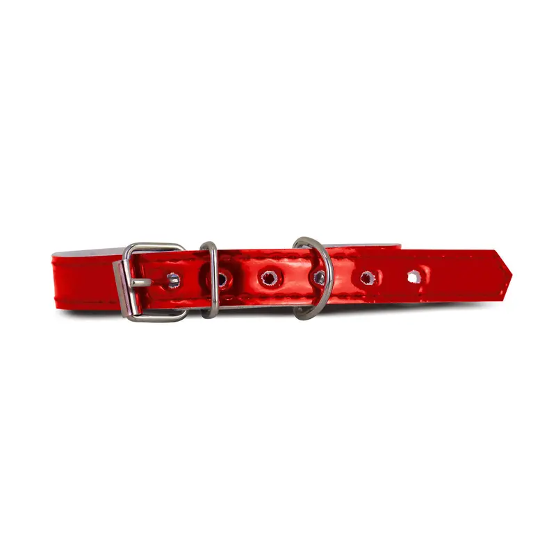 Collar Sintético Color Rojo Para Mascota 2