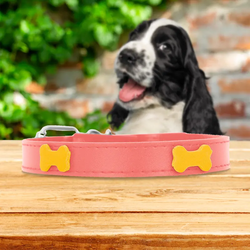 Collar Sintético Con Decoración De Huesitos Para Mascota 3