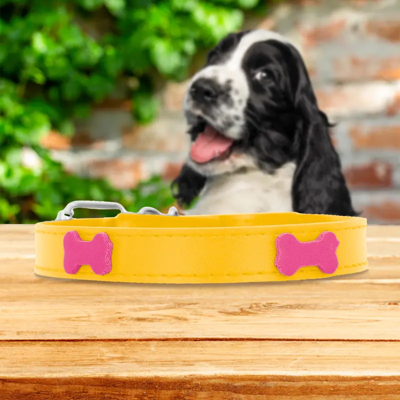 Collar Sintético Con Decoración De Huesitos Para Mascota 6