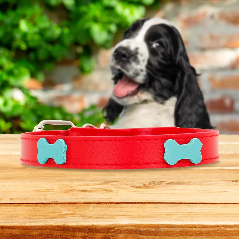 Collar Sintético Con Decoración De Huesitos Para Mascota 9