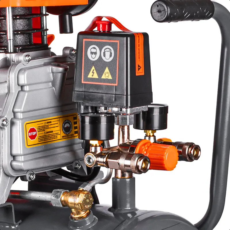 Compresor De Aire, Lubricado, Horizontal 24L 2Hp 110V 115Psi (+Kit) Daewoo 2
