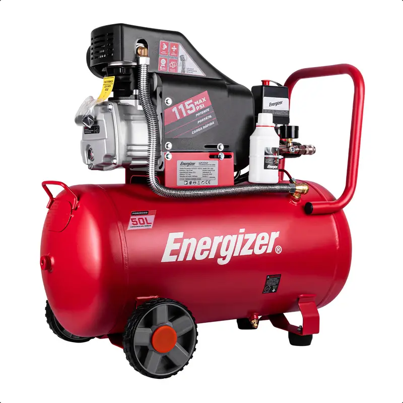 Compresor De Aire, Lubricado, Horizontal 50L 2Hp 110V 115Psi Energizer 1