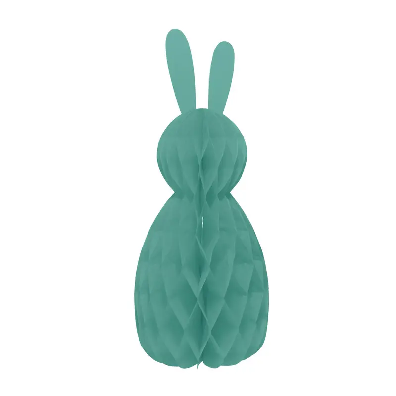 Conejo De Pascua Con Diseño De Panal De Abeja En 3D, Color Verde 2