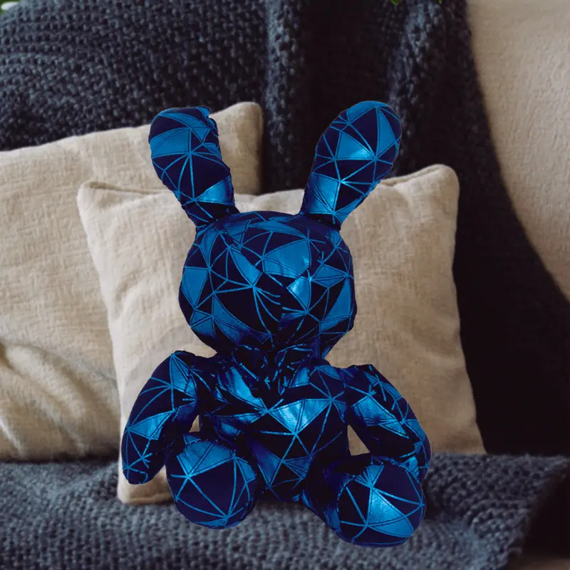 Conejo De Peluche Color Azul Rey 2