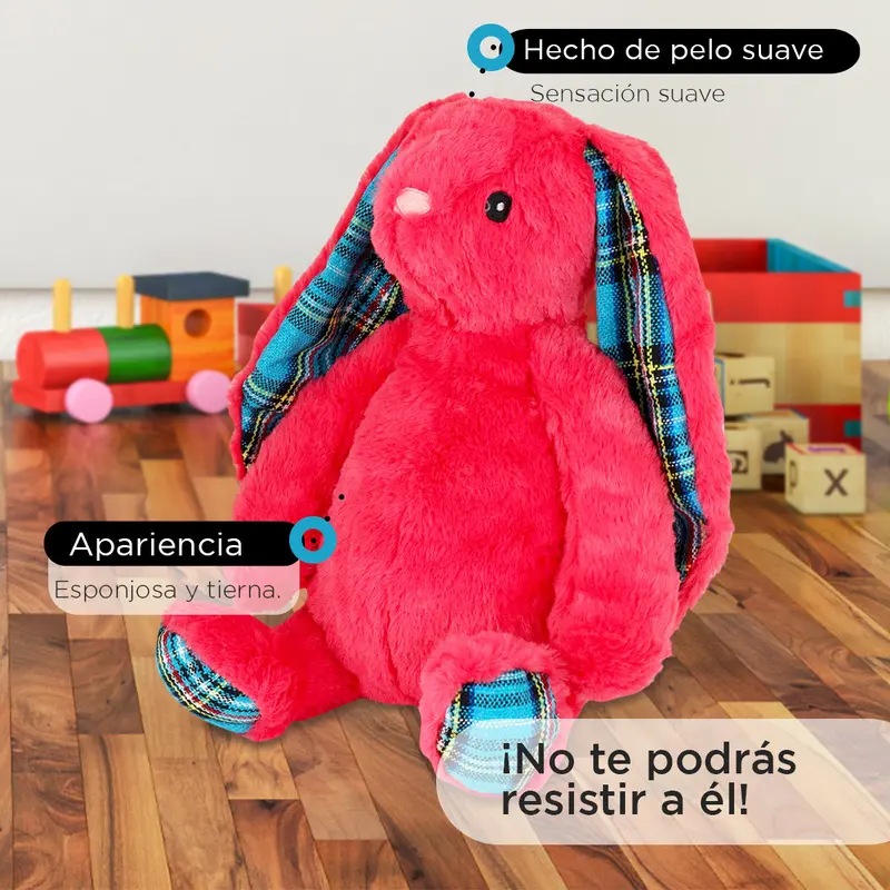 Conejo De Peluche Color Rosa 1