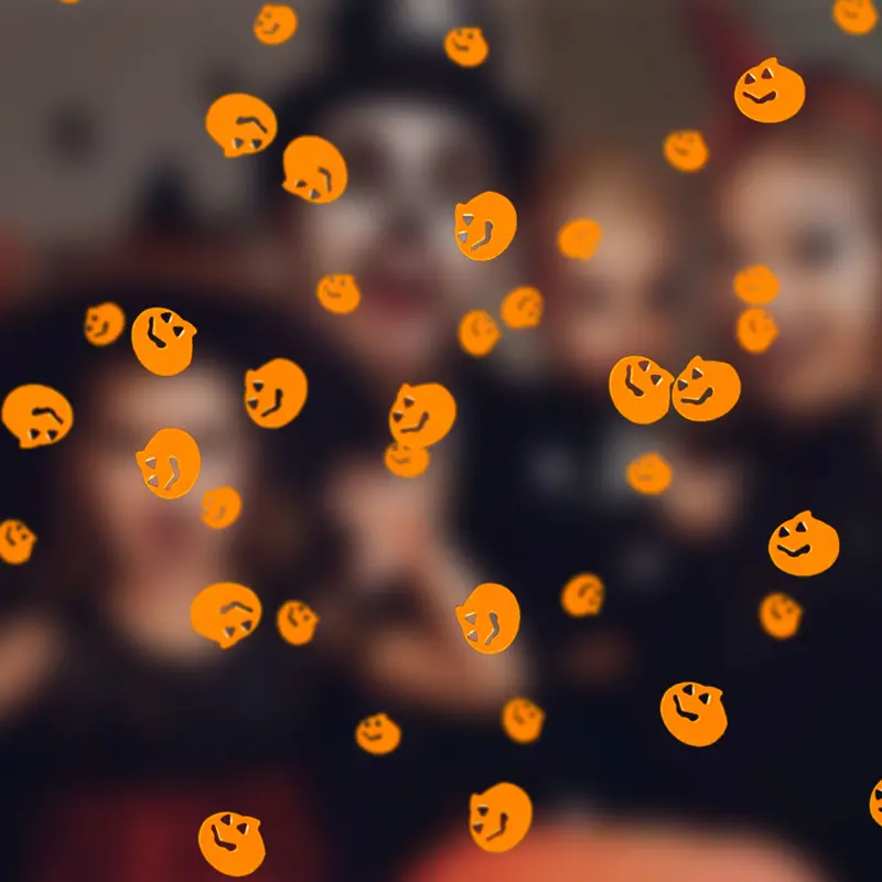 Confeti Metálico En Forma De Calabaza 1