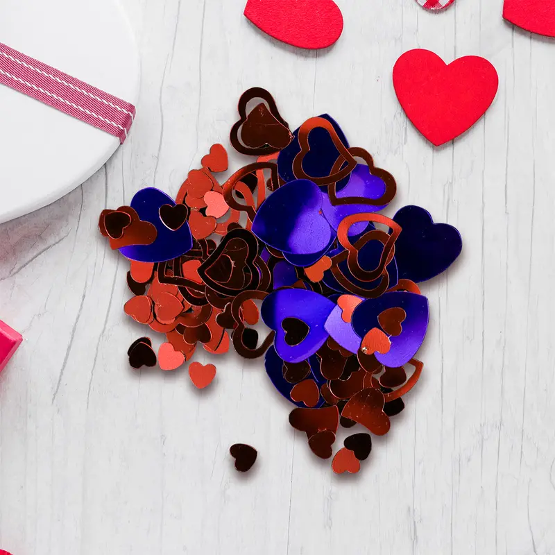 Confeti Metálico En Forma De Corazón, 15Gr. 1