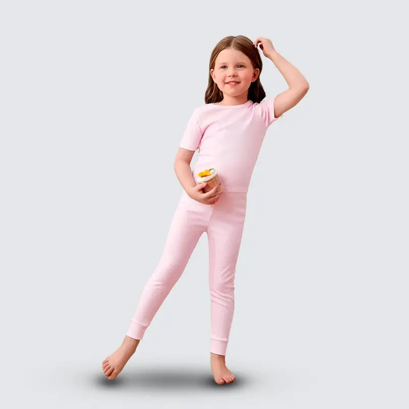 Conjunto De Blusa Y Pantalón Para Niña, Color Rosa 1