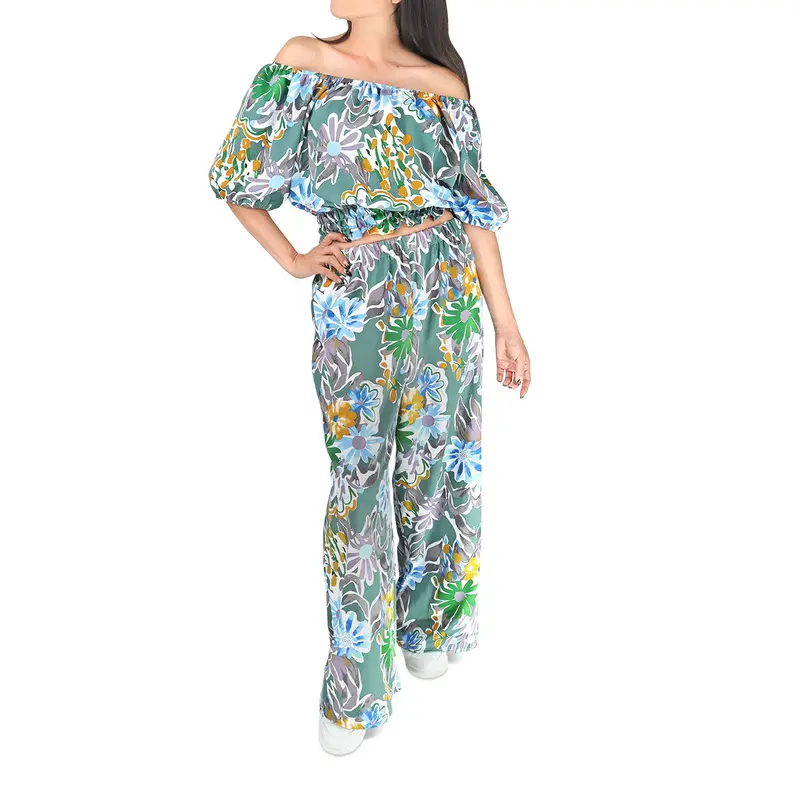 Conjunto De Verano De 2 Piezas Color Verde/Azul 2