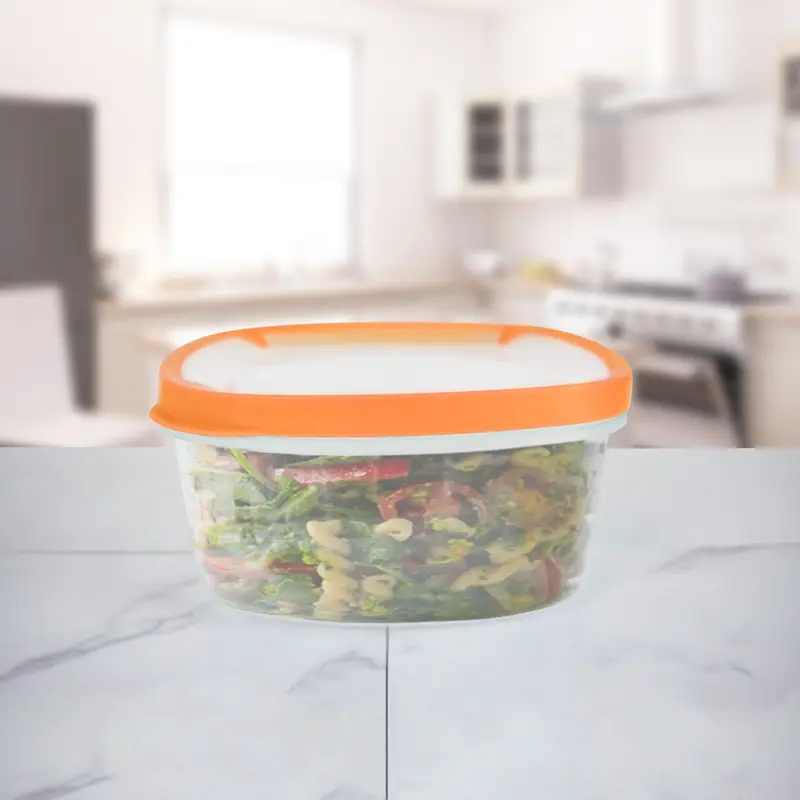Contenedor Cuadrado Transparente 1.9Lt 1