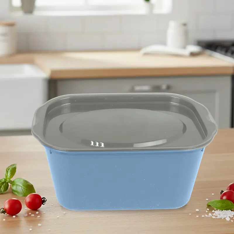 Contenedor De Plástico, Color Azul, 1.5 L 1