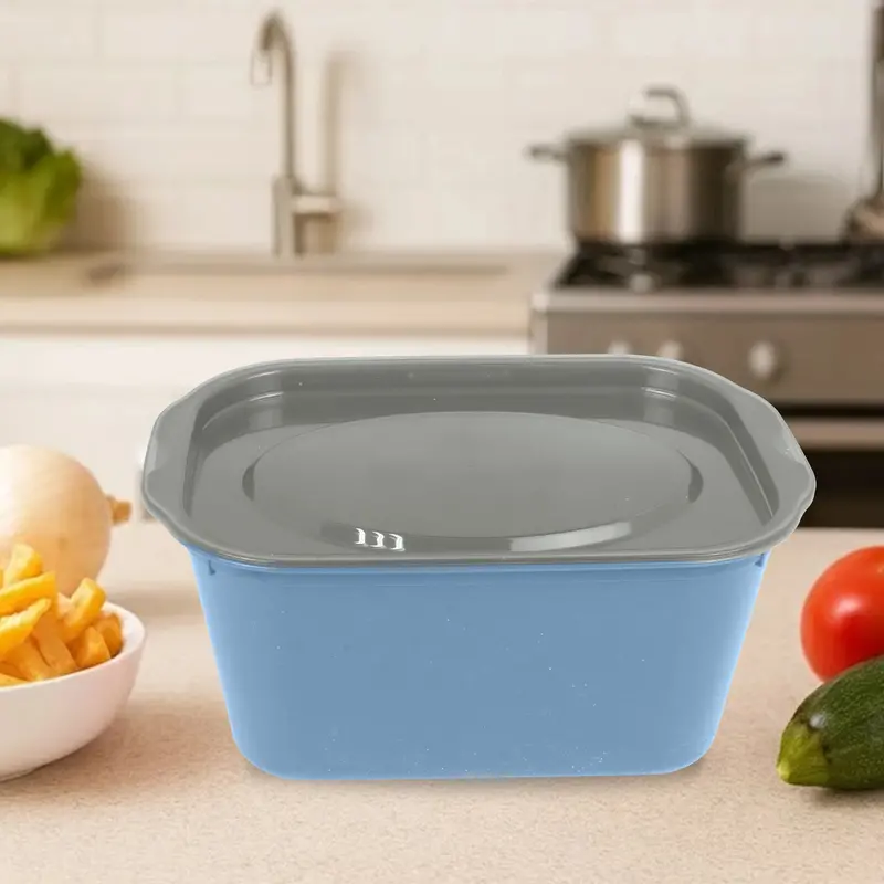 Contenedor De Plástico, Color Azul, 1.5 L 2