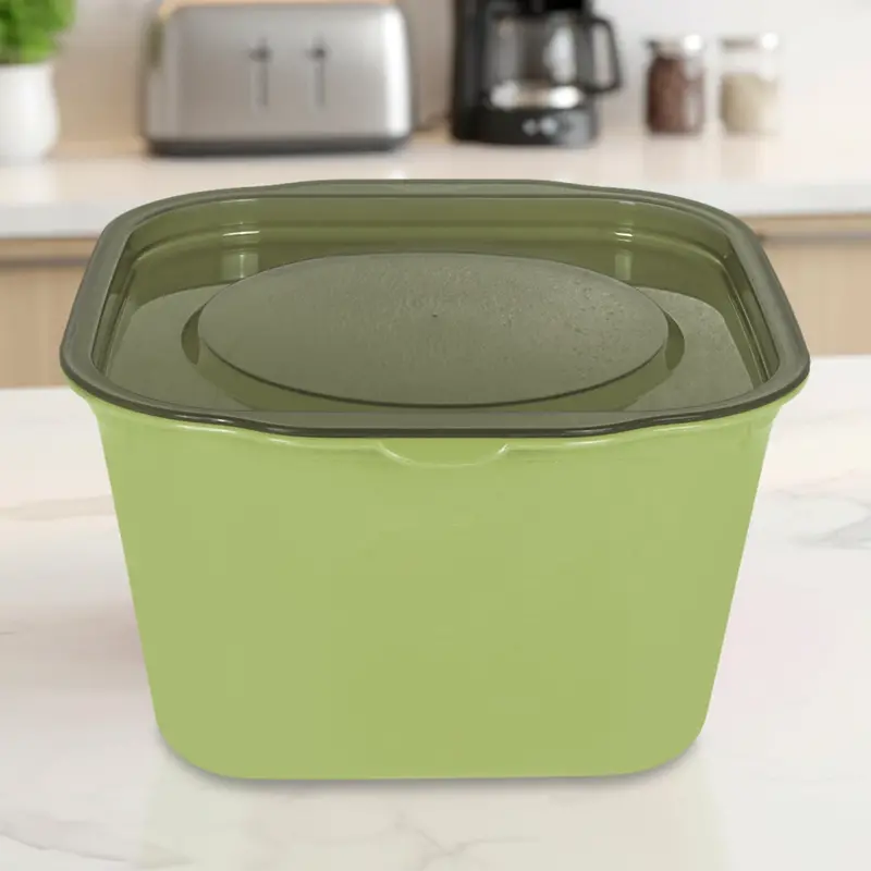 Contenedor De Plástico, Color Verde 1
