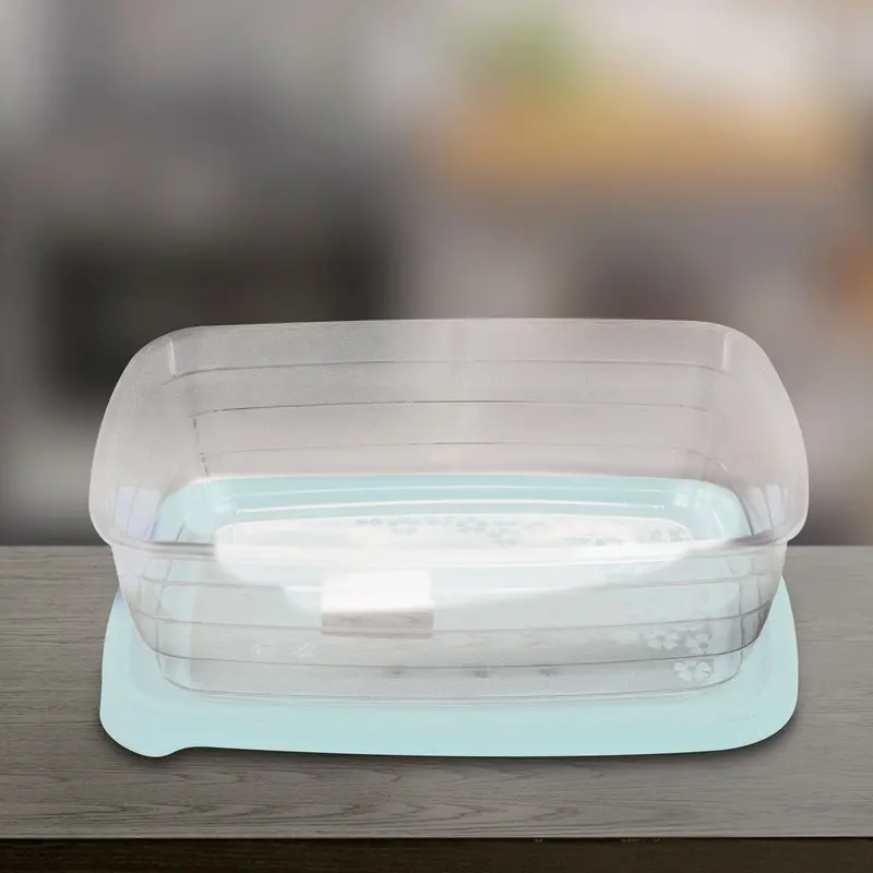 Contenedor De Plástico Con Tapa Aqua, 25X18x10cm 1