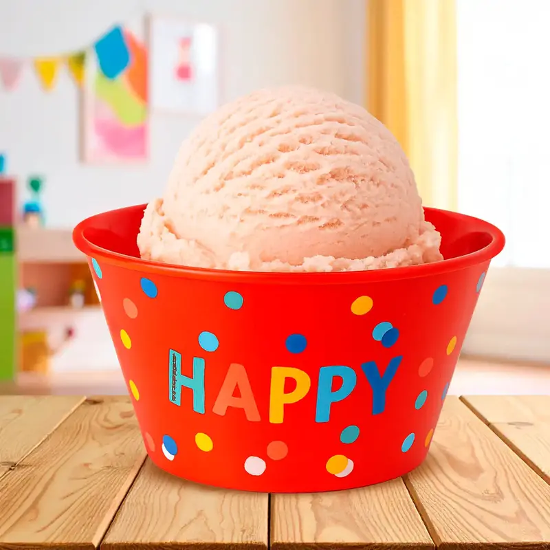 Contenedor De Plástico, Happy, Color Rojo, 700 Ml 1
